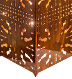 10"Sq Moroccan Mini Pendant