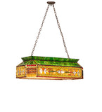 40"L Tiffany Gold Fringe Island/Billiard Pendant