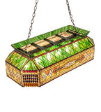 40"L Tiffany Gold Fringe Island/Billiard Pendant