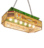 40"L Tiffany Gold Fringe Island/Billiard Pendant