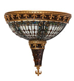 18"W Fleur-De-Lis Tiffany Wall Sconce