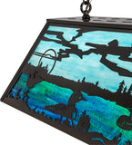 33"L Loon Island/Billiard Oblong Pendant