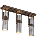 26"L Iron Mountain 3 Lt Kitchen Island Lighting