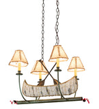 30"L Canoe 4 Lt Chandelier