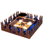 19"Sq Pine Lake Flush Mount