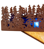 19"Sq Pine Lake Flush Mount