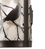 8"W Fulton Song Bird Solid Mount Wall Sconce