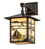 9"W Seneca Lighthouse Hanging Outdoor Wall Sconce