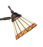 60"H Prairie Mission Adjustable Tiffany Floor Lamp