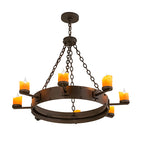 37.5"W Kingston 8 Lt Gothic Chandelier