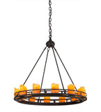 32"W Barbury 12 Lt Gothic Chandelier