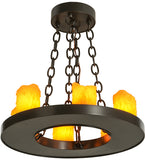 18"W Loxley 6 Lt Gothic Chandelier