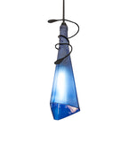 4"W Tuscan Vineyard Triangular Wine Bottle Mini Pendant