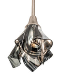 9"W Handkerchief Noir Swirl Mini Pendant