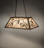 33"L Whispering Pines Oblong Pendant