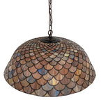 24"W Tiffany Fishscale Pendant