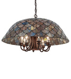 24"W Tiffany Fishscale Pendant