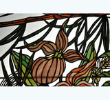 30"W X 48"H Woodland LilyPond Stained Glass Window