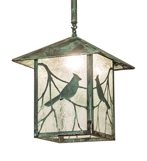 16"Sq Seneca Song Bird Outdoor Pendant