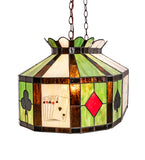 33"L Poker Face Oblong Pendant