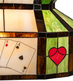 33"L Poker Face Oblong Pendant