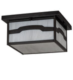 10"Sq Hyde Park Mountain View Outdoor Flushmount