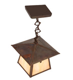 8"Sq Stillwater Cross Mission Outdoor Pendant