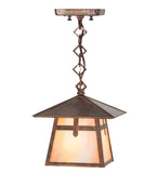8"Sq Stillwater Cross Mission Outdoor Pendant