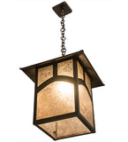 16"Sq Seneca Hill Top Outdoor Pendant