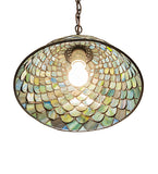 12"W Tiffany Fishscale Pendant
