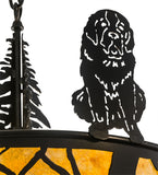32"W Big Dogs 5 Lt Chandelier