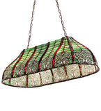 40"L Dublin Stained Glass Island/Billiard Pendant