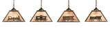 16"Sq Train Pendant