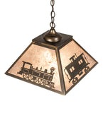 16"Sq Train Pendant