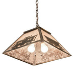 16"Sq Train Pendant