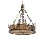 34"W Moose at Dusk Inverted Pendant