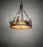 34"W Moose at Dusk Inverted Pendant