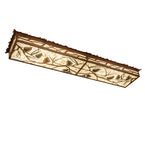 62"L Whispering Pines Oblong LED Flushmount