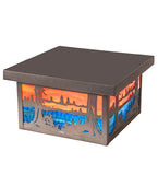 12"Sq Hyde Park Quiet Pond Outdoor Flush Mount