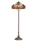 63"H Pinecone Tiffany Rustic Lodge Floor Lamp