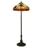 63"H Pinecone Tiffany Rustic Lodge Floor Lamp