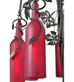 47"H Tuscan Vineyard Red 7 Lt Wine Bottle Table Lamp