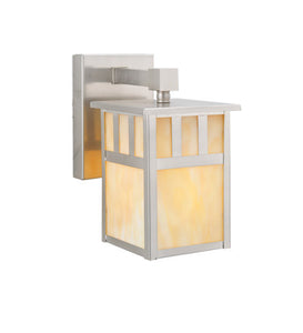 5"W Hyde Park Double Bar Mission Solid Mount Outdoor Sconce