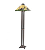 63"H Pinecone Ridge Tiffany Lodge Floor Lamp