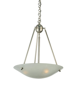 20"W Metro Fusion Deco Ball Frosted Inverted Pendant