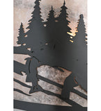 12"W Grizzly Bear Wall Sconce