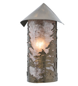 8.5"W Tall Pines Rustic Lodge Wall Sconce