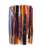 9"W Metro Fusion Oceano Fused Glass Wall Sconce
