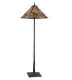 60"H Moose Creek Wildlife Rustic Floor Lamp