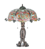 25"H Duffner & Kimberly Viking Tiffany Gothic Table Lamp